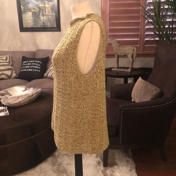 Emma James knitted blouse gold and cream color - Picture 2 of 7